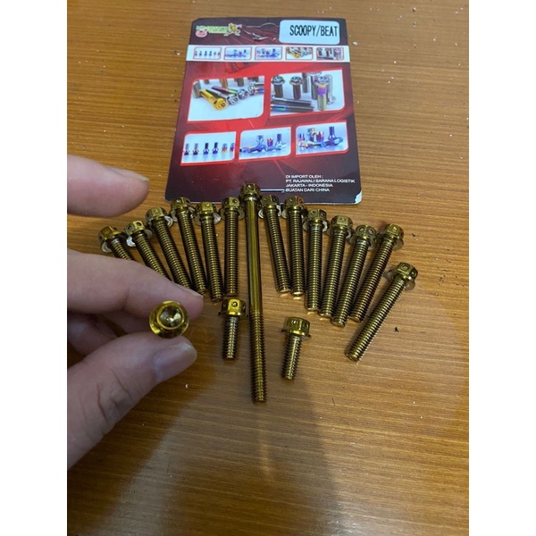 Baut probolt cvt/BAUT L  PROBOLT CVT BEAT ATAU SCOOPY GOLD
