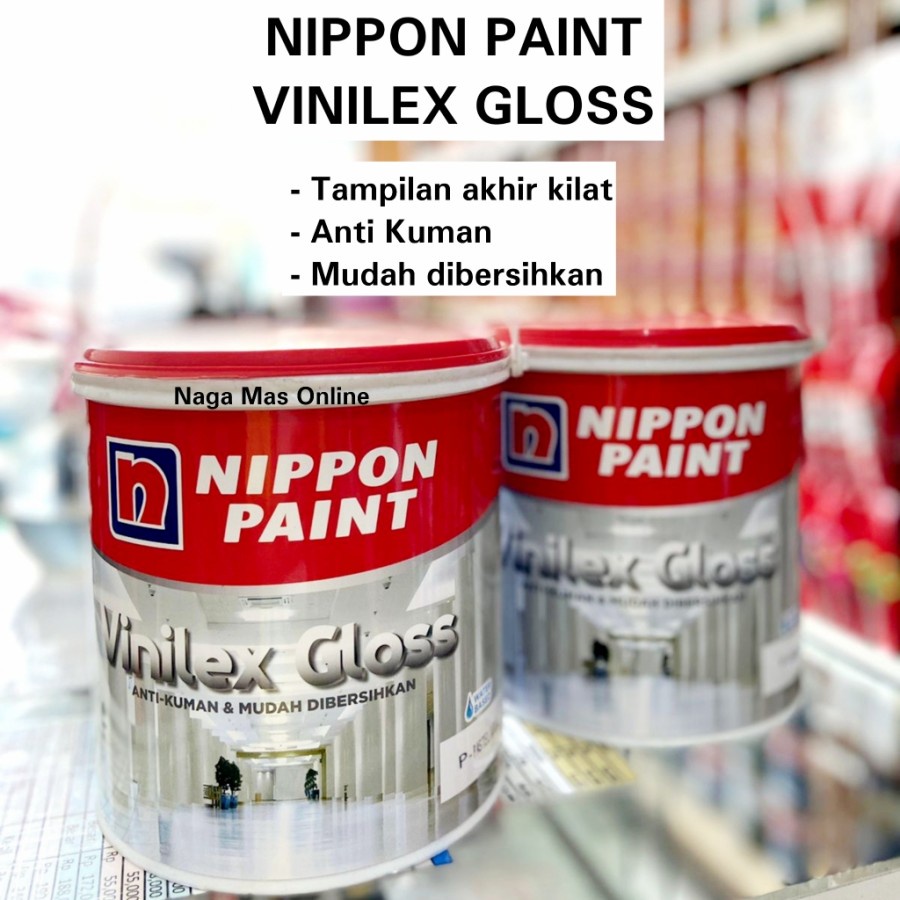 Jual VINILEX GLOSS NIPPON PAINT / VINILEX KILAT / CAT TEMBOK KILAT ...