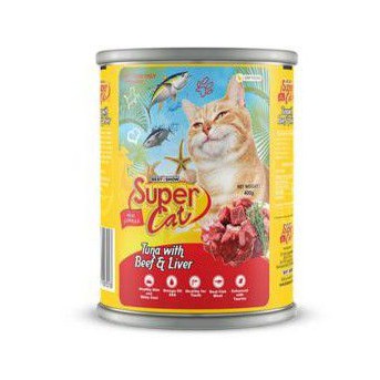 Makanan Kucing Basah / Cat Food SUPERCAT all varian 400 Gram