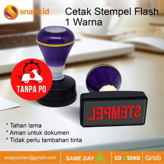 

Menyurat-Surat- Cetak Stempel Flash| Stample Flash 1 Warna - Tiga Warna -Surat-Menyurat.