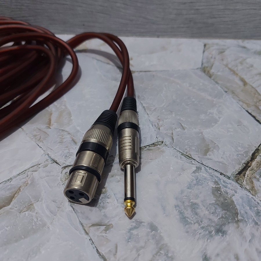 Kabel Mic Karaoke 5 Meter Kabel Mikropon 5M Fleco ORIGINAL MURAH
