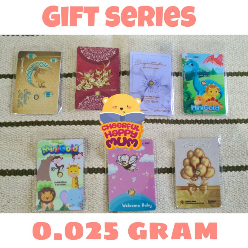 MiniGold Mini Gold Gift Series 0.025 g 0.025 gram 0.025 g 0.05 g 0.05g 0,05 gram Kado Wedding Baby I