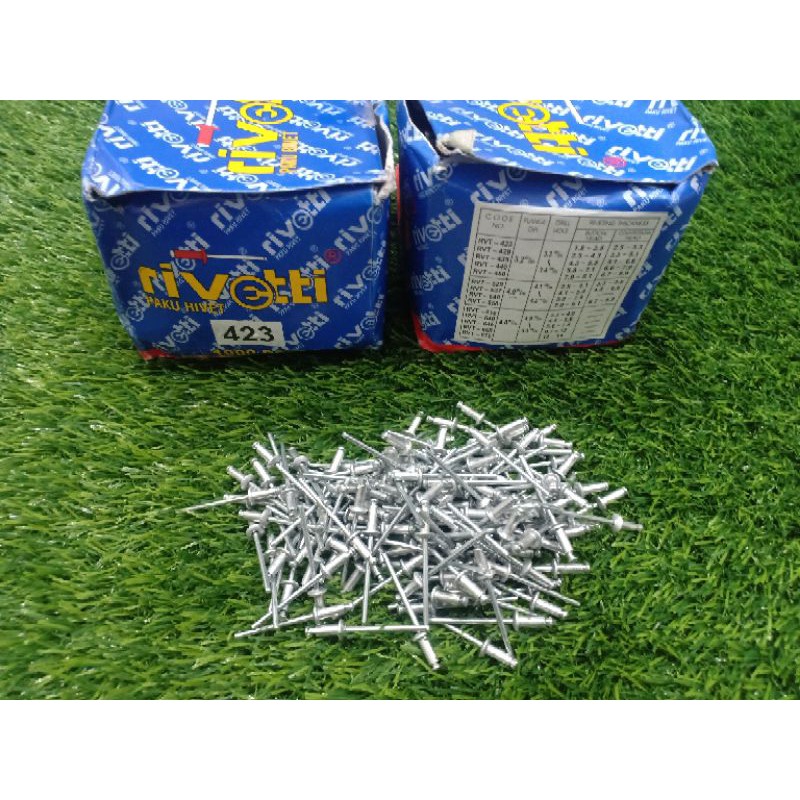 Paku Rivet 423 Merk Rivetti Ukuran 3,2x7mm (100pcs)