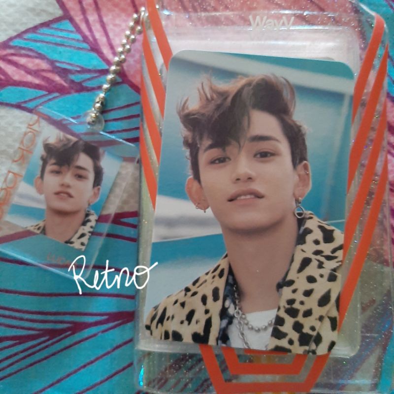 Photocard/PC Photo Holder & Keyring Lucas MD Wayv Kick back