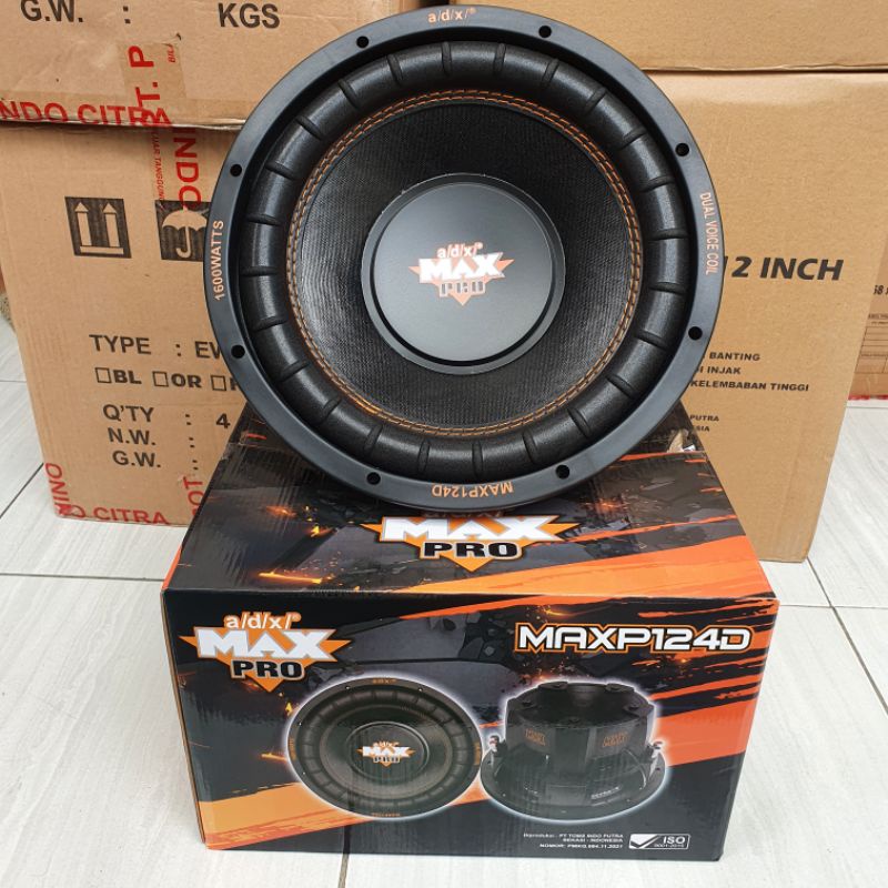 Subwoofer ADX Pro Max P124D 12 inch double coil double magnet lebar