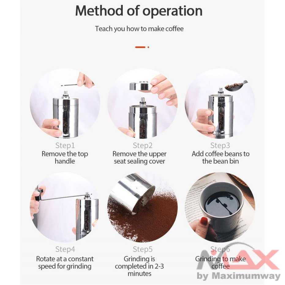 Penggiling biji kopi manual Coffee Grinder Blender penghancur biji Kopi Stainless Steel Hand Manual Handmade Coffee Bean Burr Grinders Dual View Window Hand-crank Coffee Grinder Kitchen Tool Stainless Steel Hand Manual Handmade Coffee Bean Burr Grinders