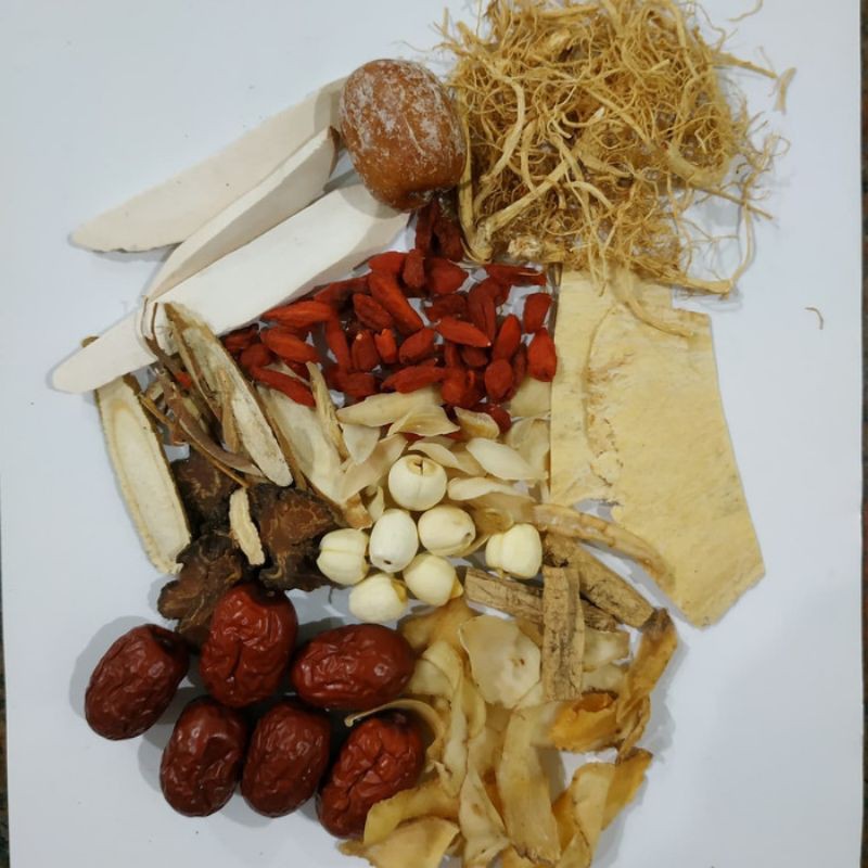 

Tim ayam obat herbal/12 macam dengan akar ginseng
