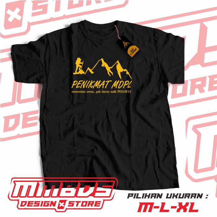 Kaos Baju Pendaki Gunung PENIKMAT MDPL KAOS Hiking Outdoor Mountain - GP DESIGN