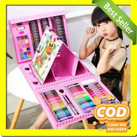 

Art Set Crayon Anak Isi 208Pcs Jumbo Pensil Warna Melukis Mewarnai Crayon Anak Set Isi 208 Pcs /