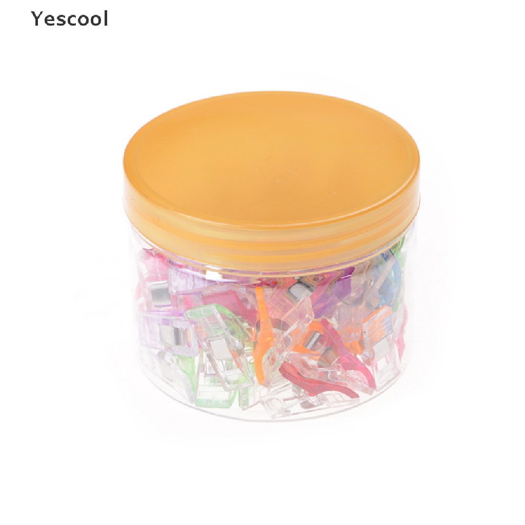 Yescool 50Pcs / Botol Klip Penjepit Selimut Warna-Warni