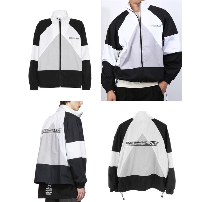 VETEMENTS Mustermann Multicolor Track Jacket Windbreaker Zip up Color