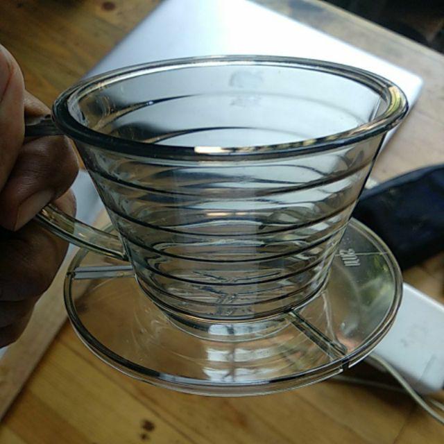 Suji Wave Dripper 155, Grey, White Paper Filter Wave