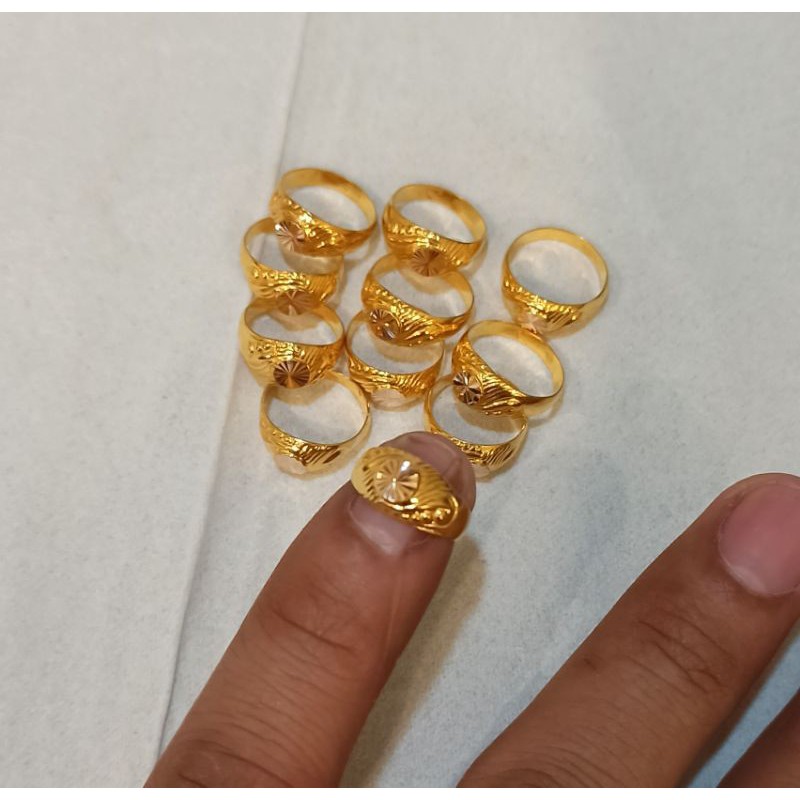 Cincin bayi baru lahir newborn baby emas asli 300%