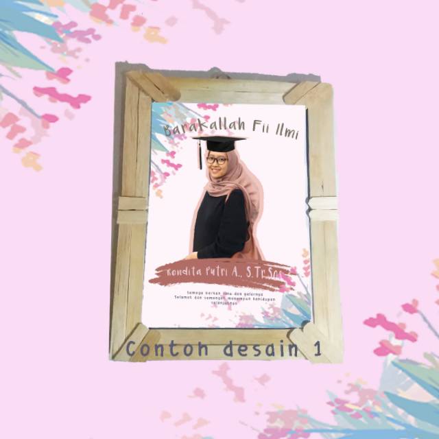 KADO WISUDA UNIK (EDIT FOTO + FIGURA HANDMADE 5R)