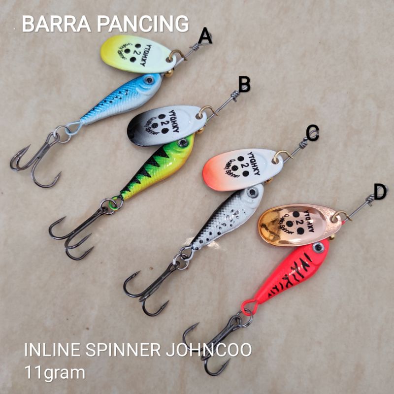INLINE SPINNER JOHNCOO 11gram Umpan Lure