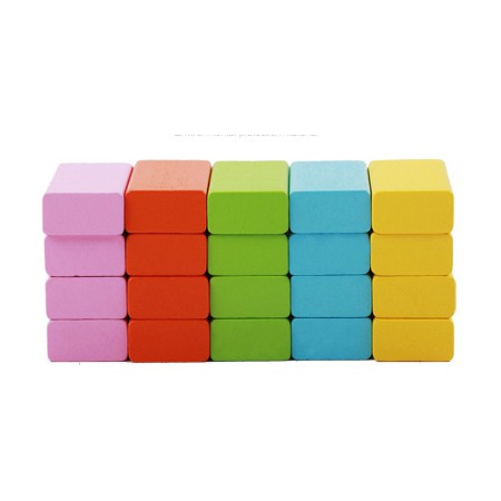 SHT Building Blocks Huruf Dan Angka isi 50 Pcs Mainan Balok Susun Wooden Toys Mainan Kayu