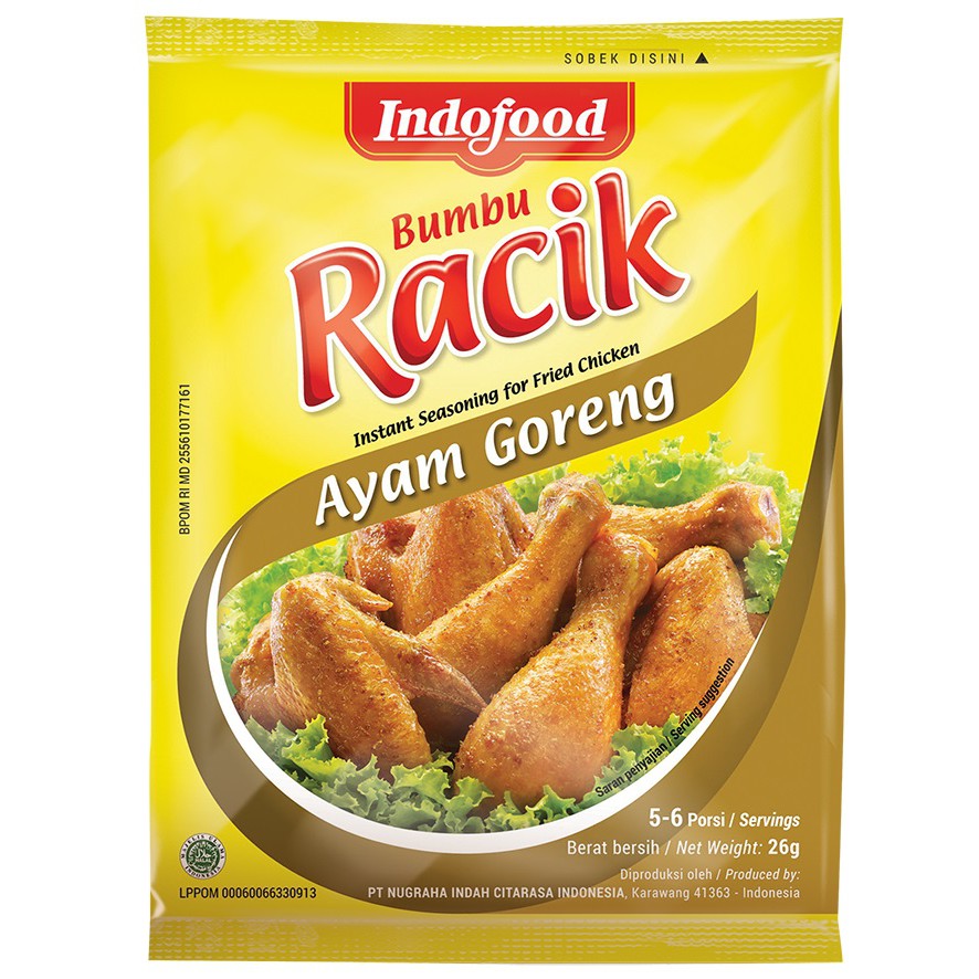 

Indofood Bumbu Racik Ayam Goreng x 10 Pcs