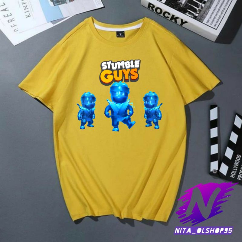 baju anak stumble guys kaos anak stumble guys atasan anak laki laki premium tiga ninja