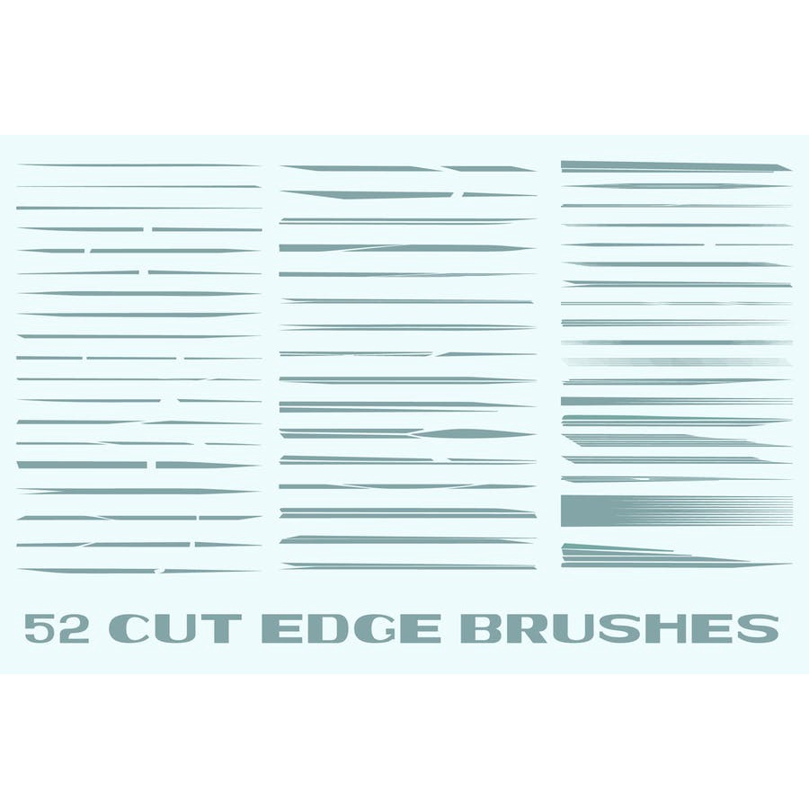 Cut Edge Brushes For Adobe Illustrator