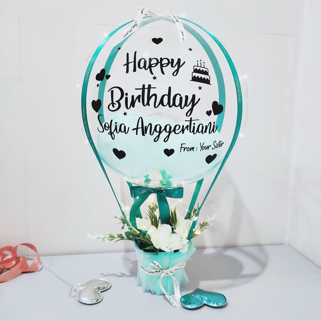 

Hot Air Balloon Birthday / Balon Ulangtahun Kekinian - BL1020
