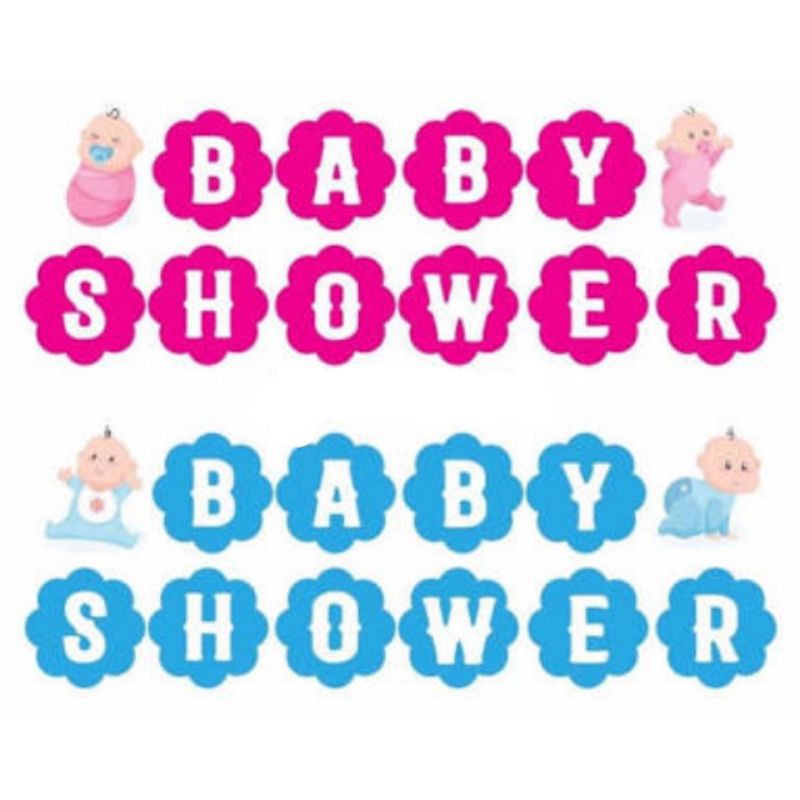 banner party flags baby shower party flag dekorasi pesta tulisan baby shower decoration party