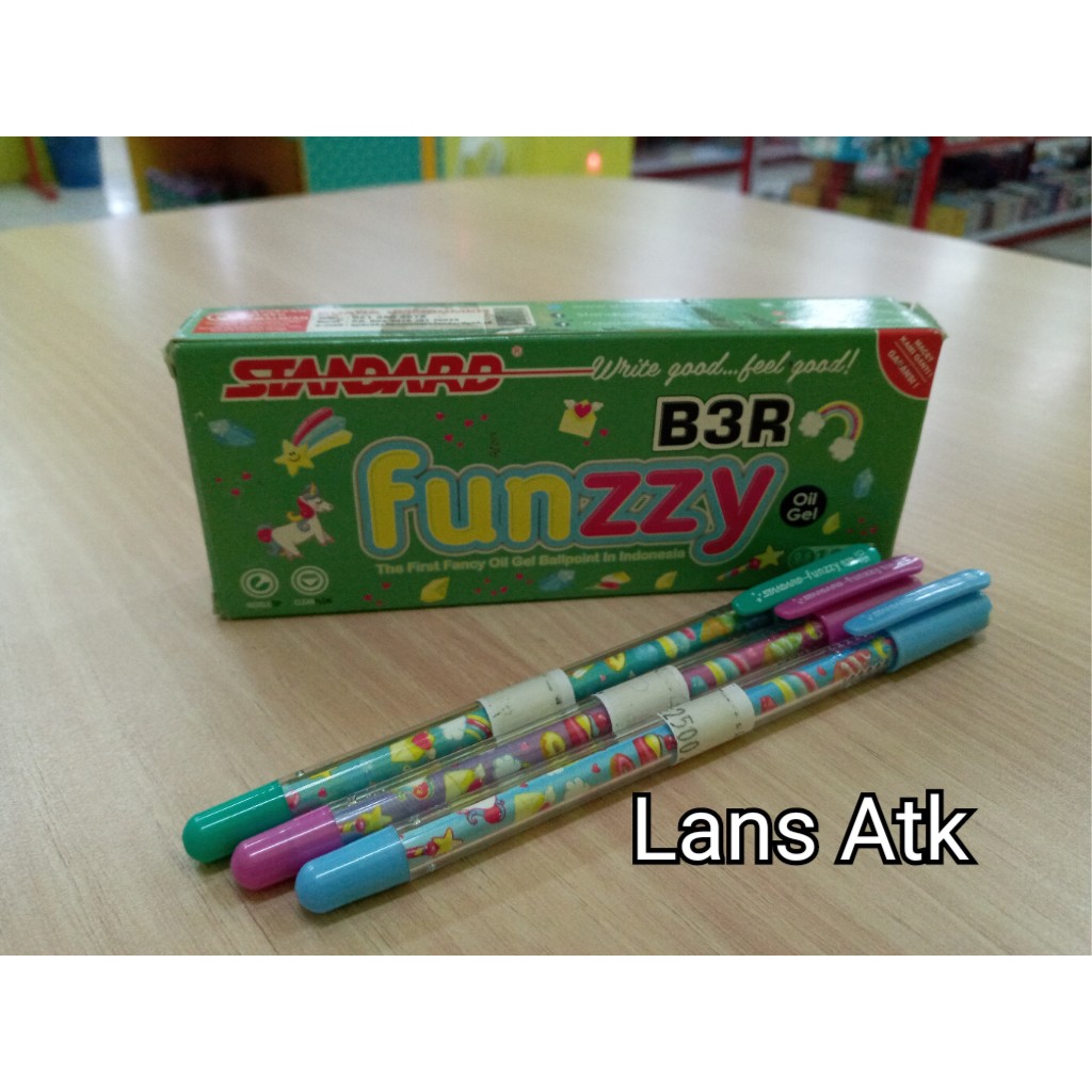 

STANDARD PEN FUNZZY B3R 0.5 GEL BLACK (satuan) pen