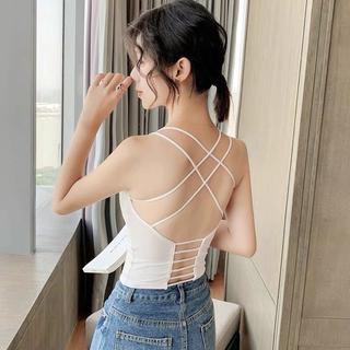 TJM BR278 Tanktop Bra Pakaian Dalam Bra Wanita Tanpa Kawat Thanktop Tali Kecil Thank Top Bra Singlet