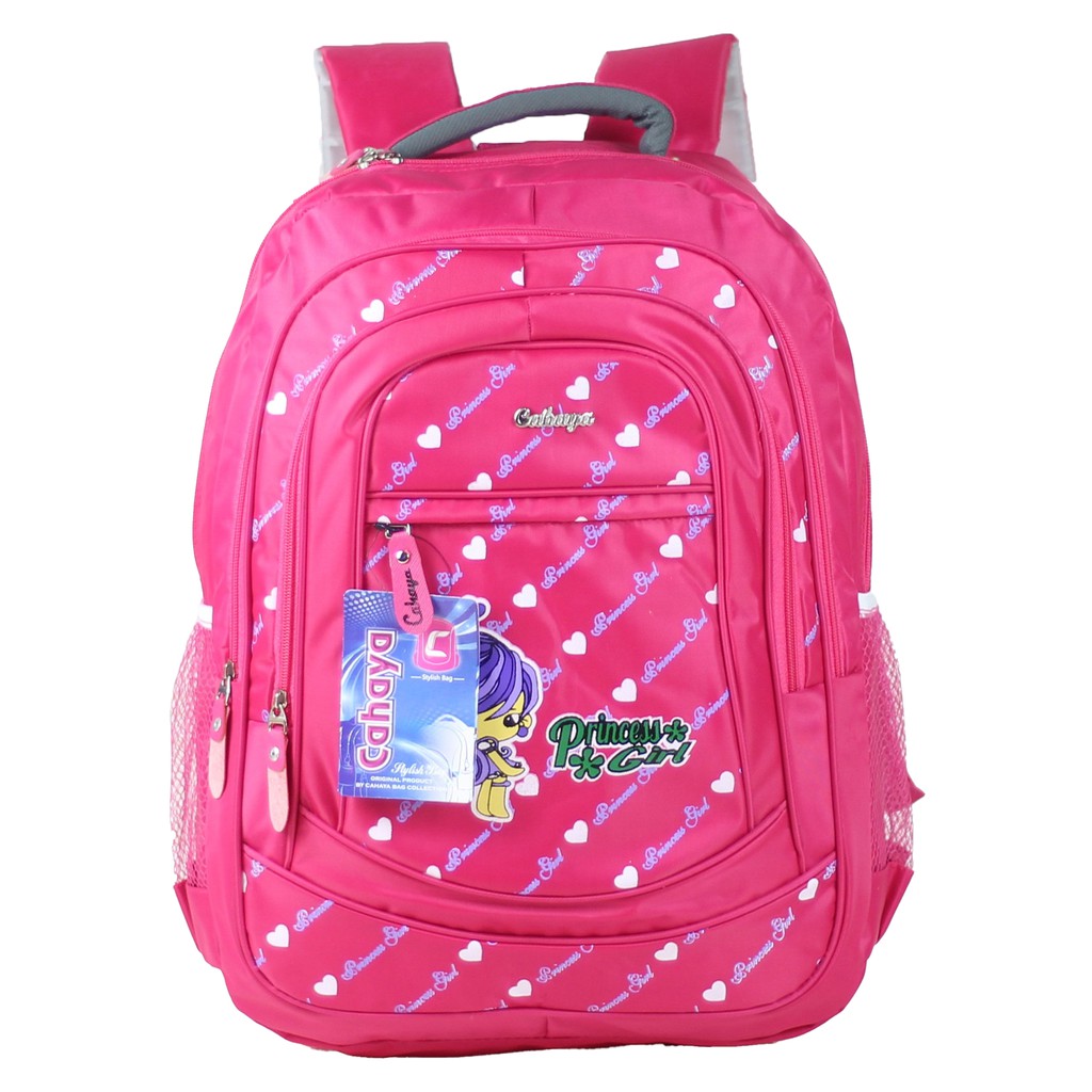 Ransel Anak Perempuan Tas Gendong Anak Tas Lucu Cahaya Princess Tas Pink Tas Sekolah Anak