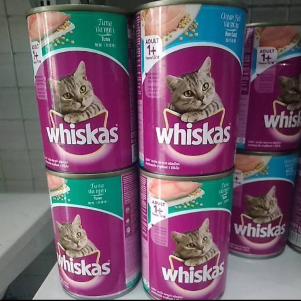 Whiskas Kaleng 400gr Tuna Ocean Fish Makanan Kucing Basah 400 gr gram