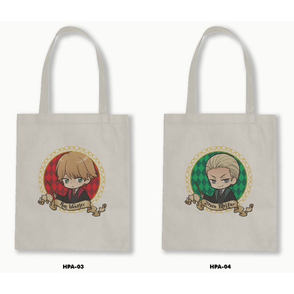 TOTE BAG BLACU -  HARRY POTTER ANIME