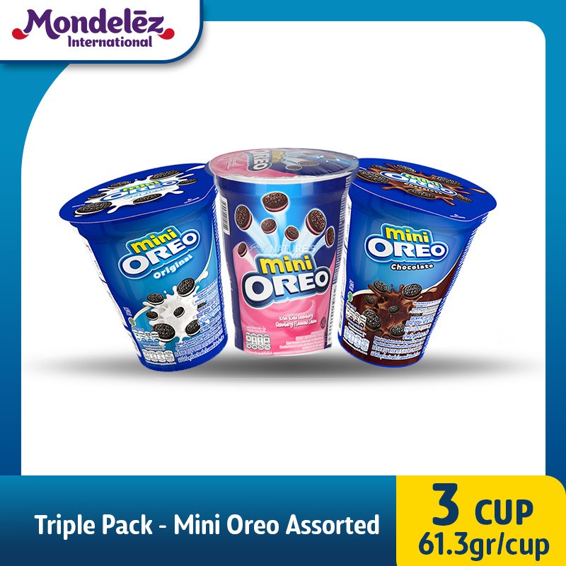 

Oreo Mini Assorted 3 cup - 61.3gr