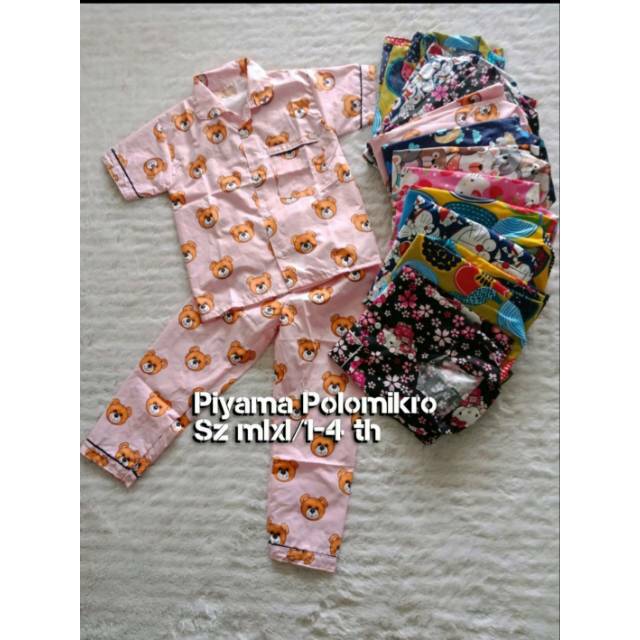 piyama anak karakter size mlxl 1-5 tahun-3