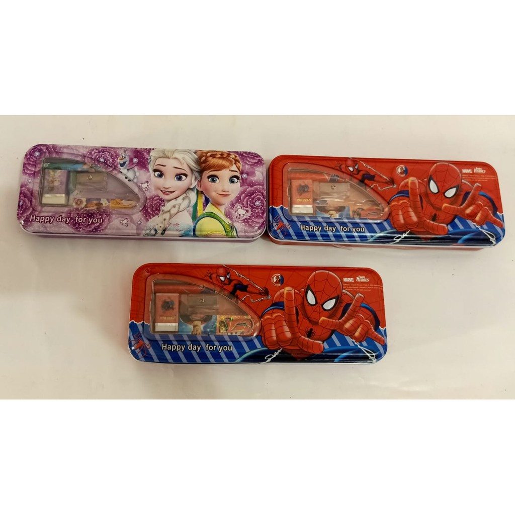 

KOTAK PENSIL KALENG MOTIF SET rg49