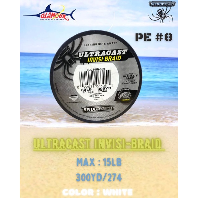 SENAR PANCING / SENAR PE / BENANG PE / PE SPIDERWIRE INVISI BRAID