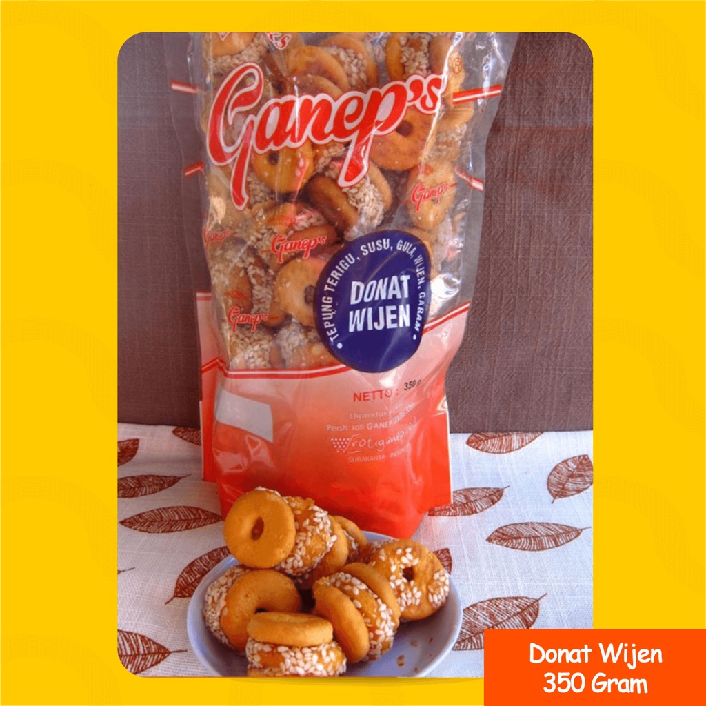 

Donat Wijen Ganep 350 Gram Oleh Oleh Khas Solo