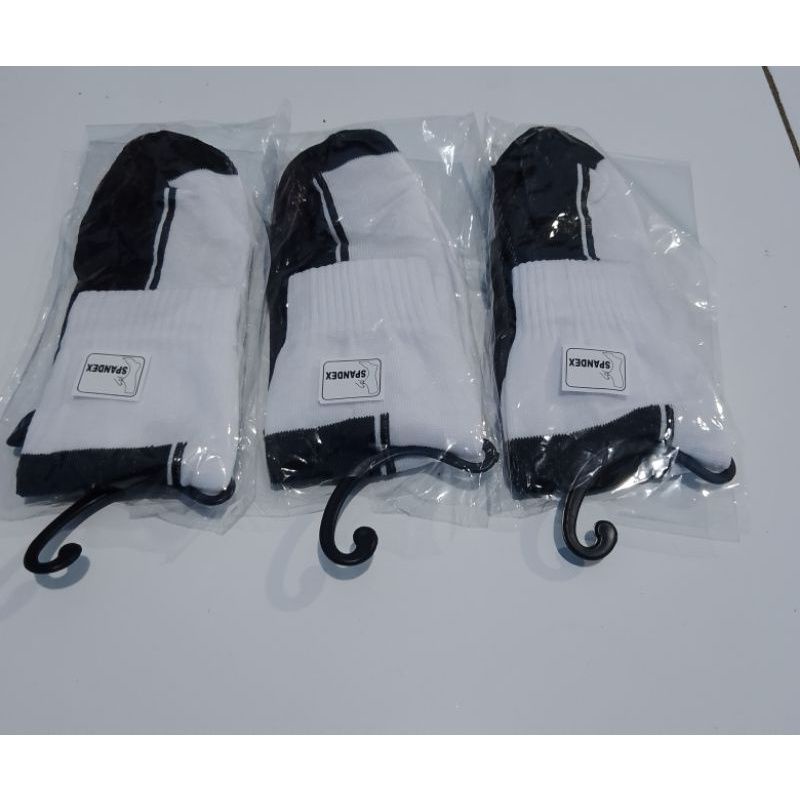 KAOS KAKI SEKOLAH SPANDEX SEMATA KAKI HITAM PUTIH SD, SMP/SMA