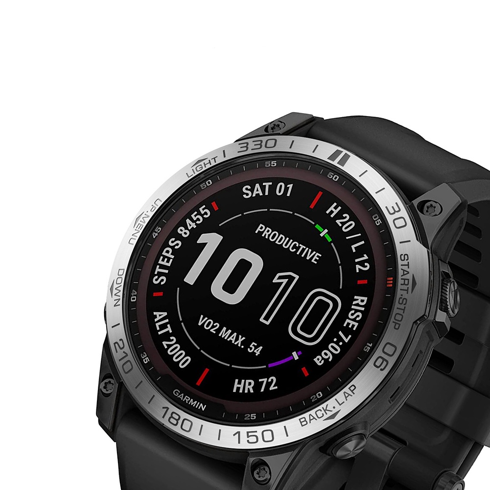 Frame Bezel Smartwatch Garmin Fenix 7 7X 7S Bahan Stainless Steel Bumper