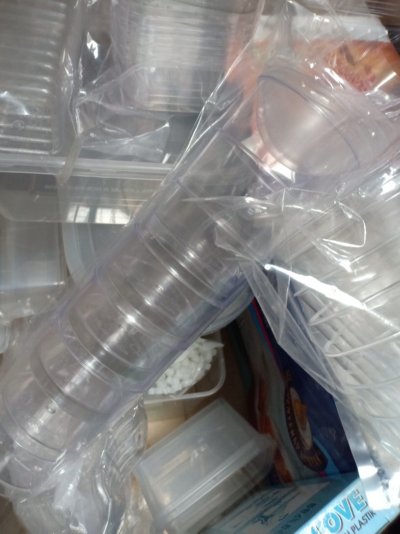 Piring Rotan Plastik 25 Cm - Coklat - Piring Anyaman - Ingke Plastik