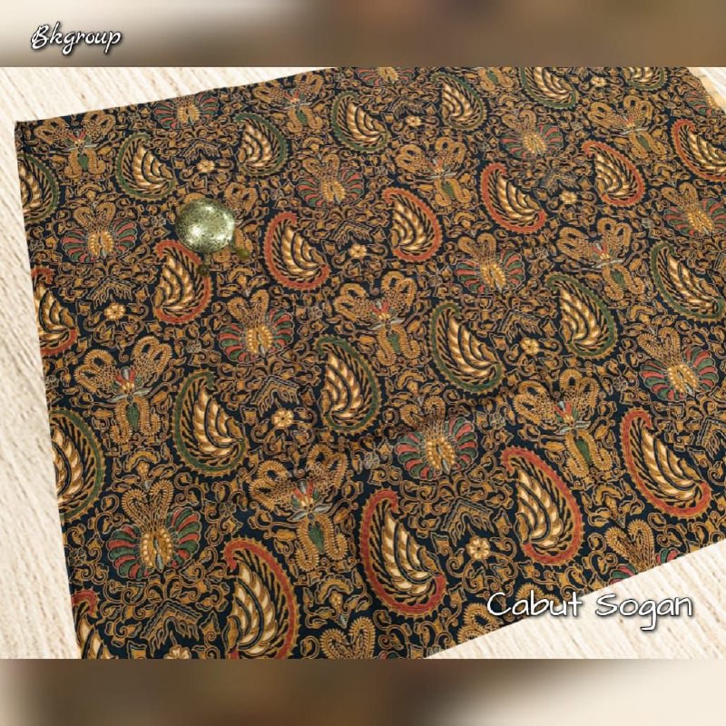 Batik | Kain Batik | Batik Solo | Cabut sogan | Batik sogan | 1102