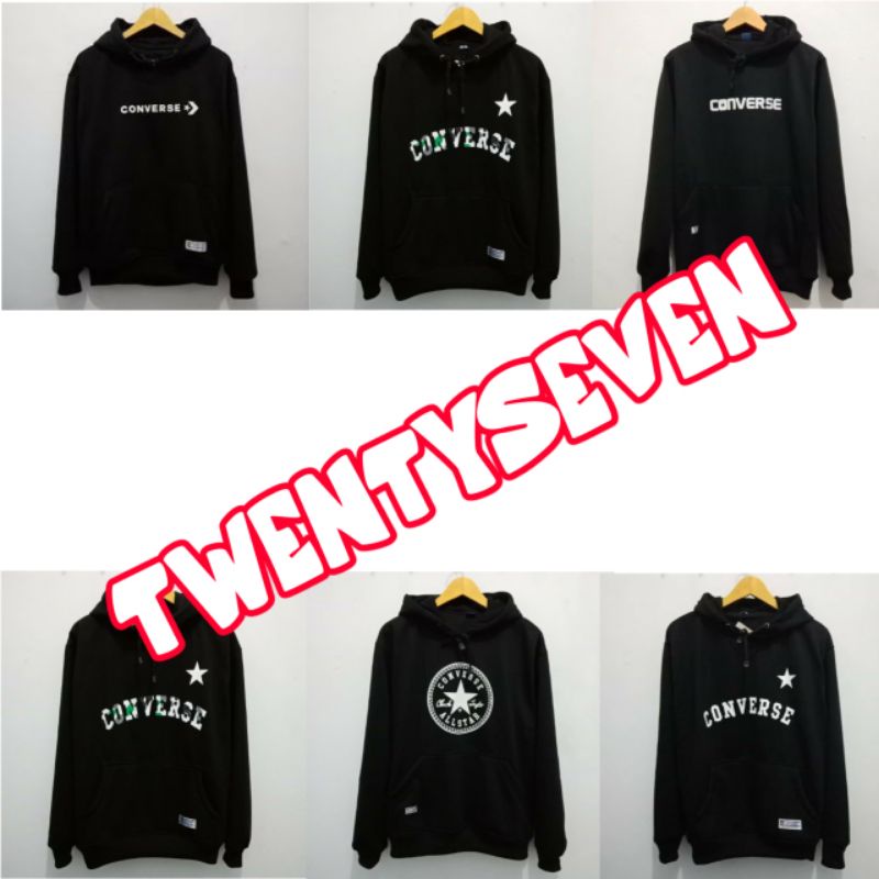Sweater Hoodie Jaket Hoodie Black Converse Allstar Distro Termurah Terlaris Best Quality