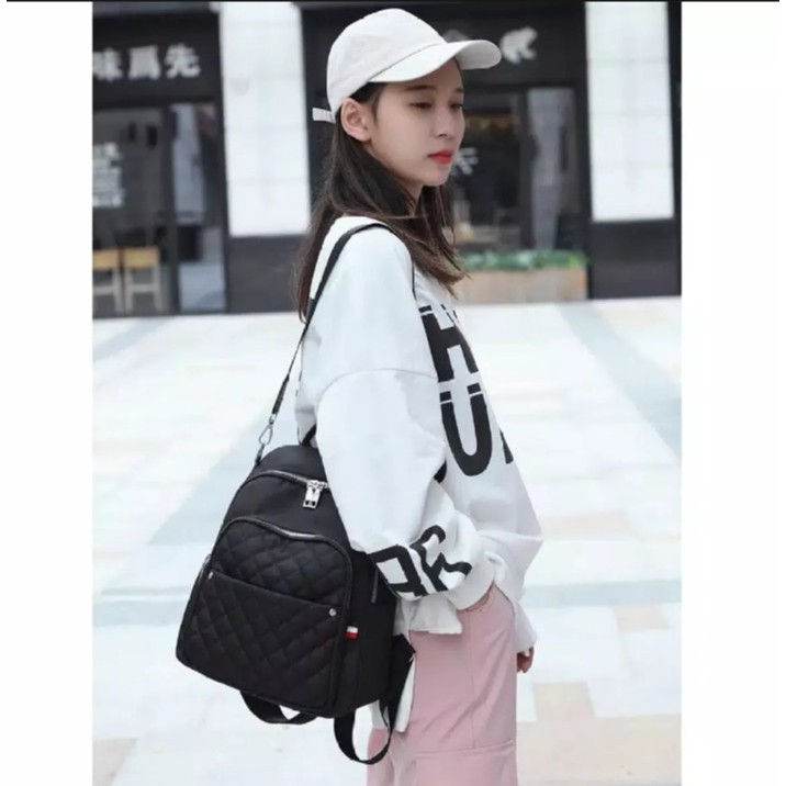 Tas ransel Wilka /tas sekolah /tas gendong /tas gemblok/tas ransel bisa gendong dan slempang