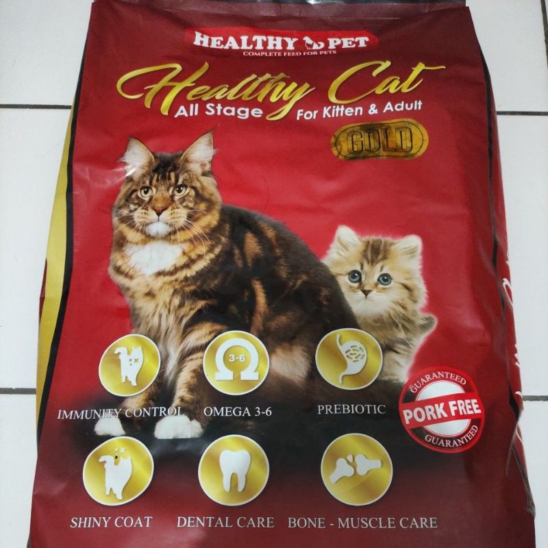 Healthy cat pet all stage gold kitten adult 1kg 1 kg