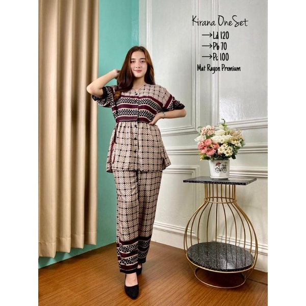 one set rayon setelan kirana