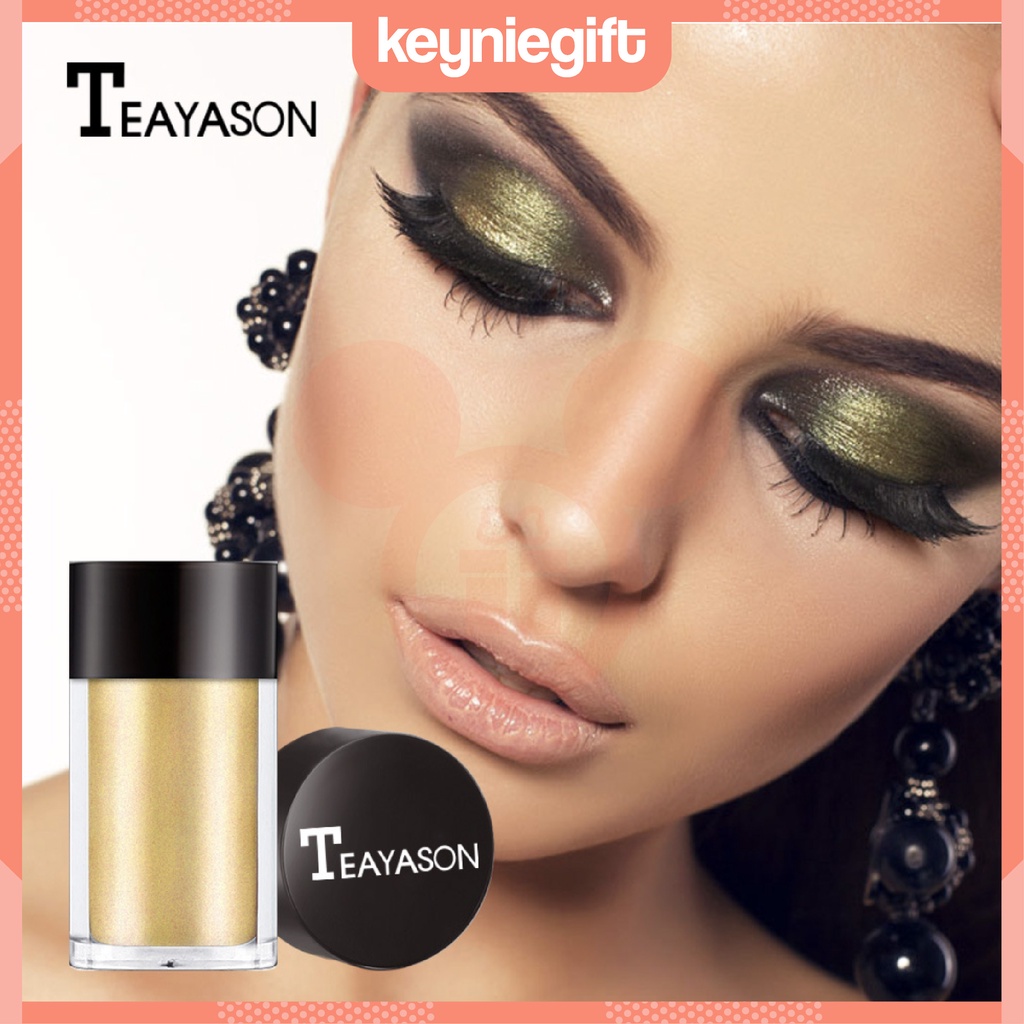 Teayason Eyeshadow Glitter Tunggal 8 Warna Botol High Shine TE002