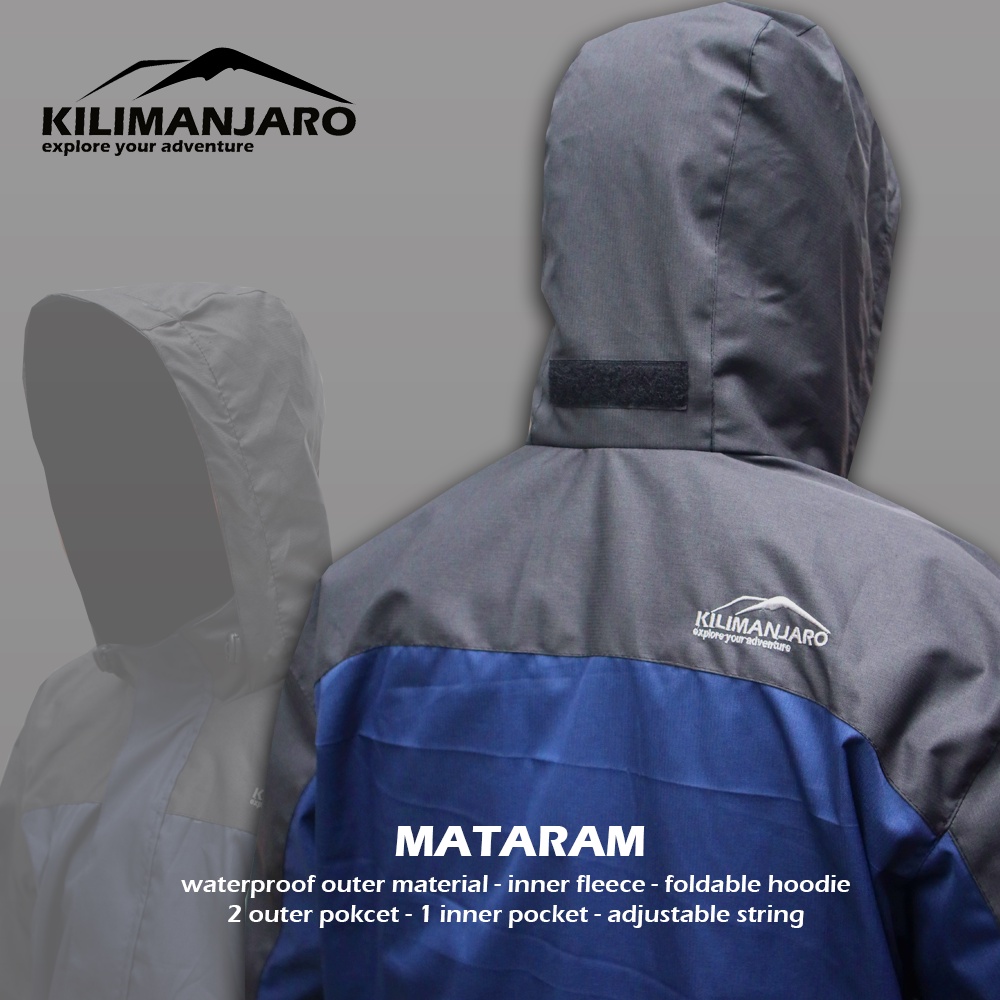 Jaket Gunung WATERPROOF Kilimanjaro MATARAM - Jaket Super Hangat Outer Waterproof - Jaket Motor Hangat