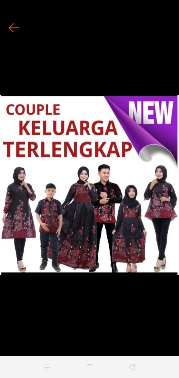 Maura Couple - Sania Ruffle Batik Couple Batik Nusantara Ori Ndoro Jowi Dnt Garansi Termurah