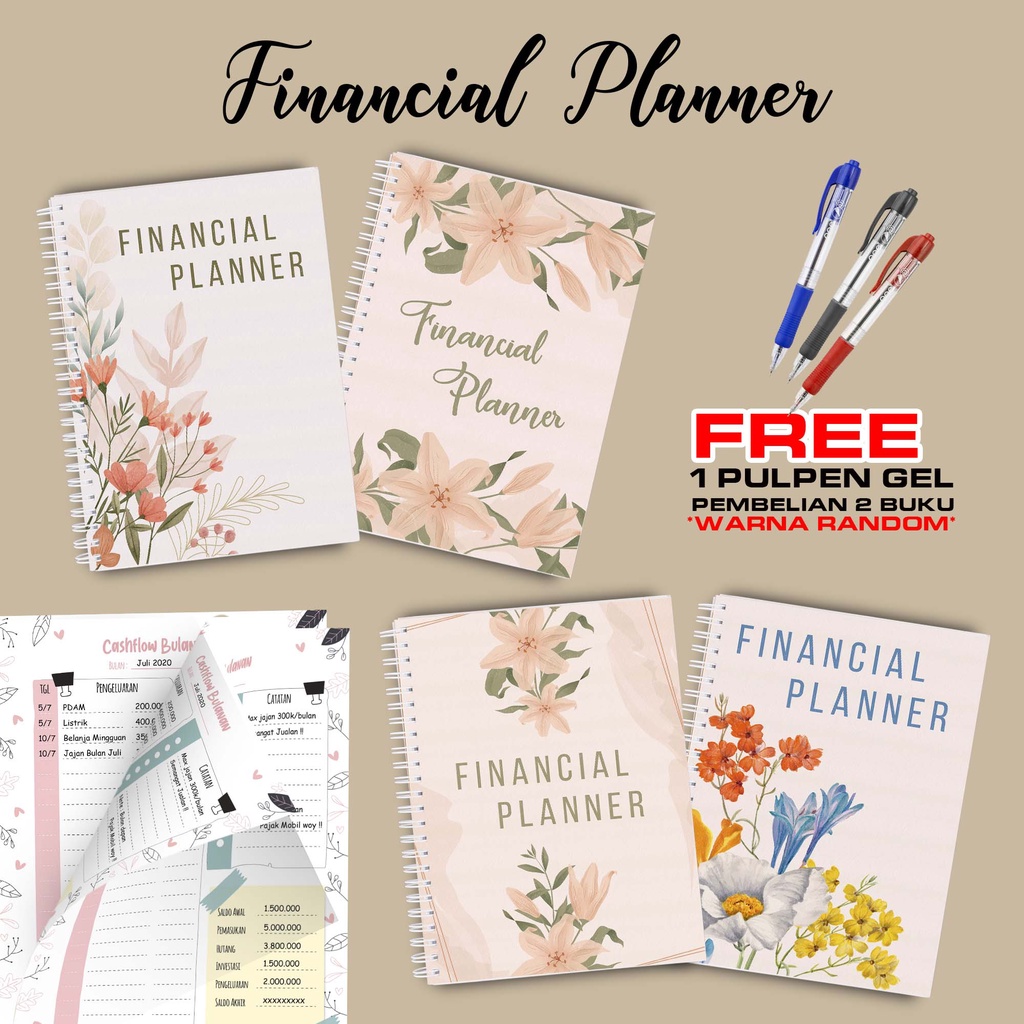 

Laris Uang Planner / Financial Planner Beli 2 Buku Gratis Pen Gel Kode FP05