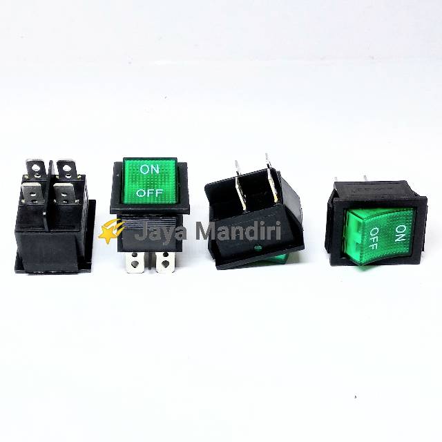 Rocker Power Switch / Saklar Lampu Besar 4 pin On Off ( HJ )