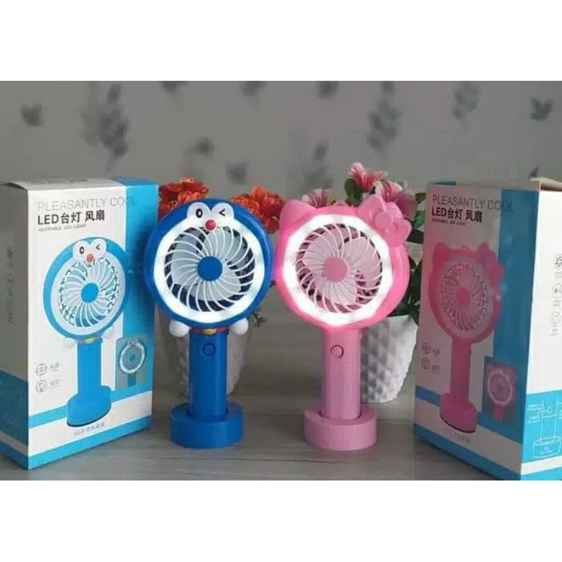 Kipas LED Karakter kipas Angin portable kipas mini genggam