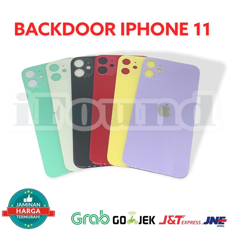 TUTUP BELAKANG BACKDOOR BACKCOVER BACK GLASS IPHONE 11